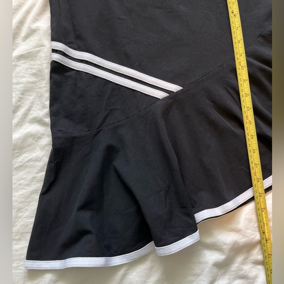 🎾 anyone?! Black & White Asymmetrical Mini Dress - Picture 8 of 8